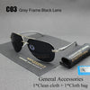 Aluminum Polarized Aviator Sunglasses For Men